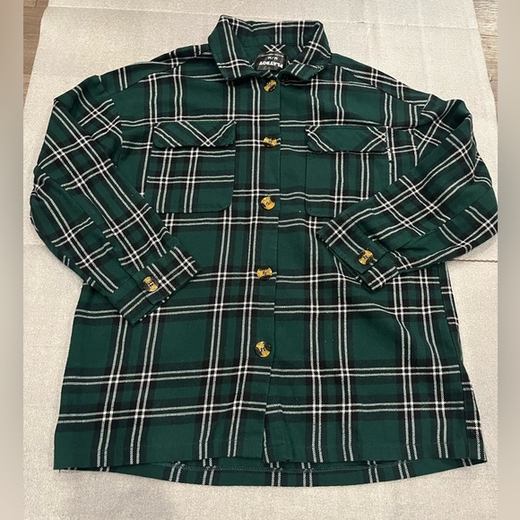 [M]Playboy Green Plaid Men's Shirt - Picture 1 of 9